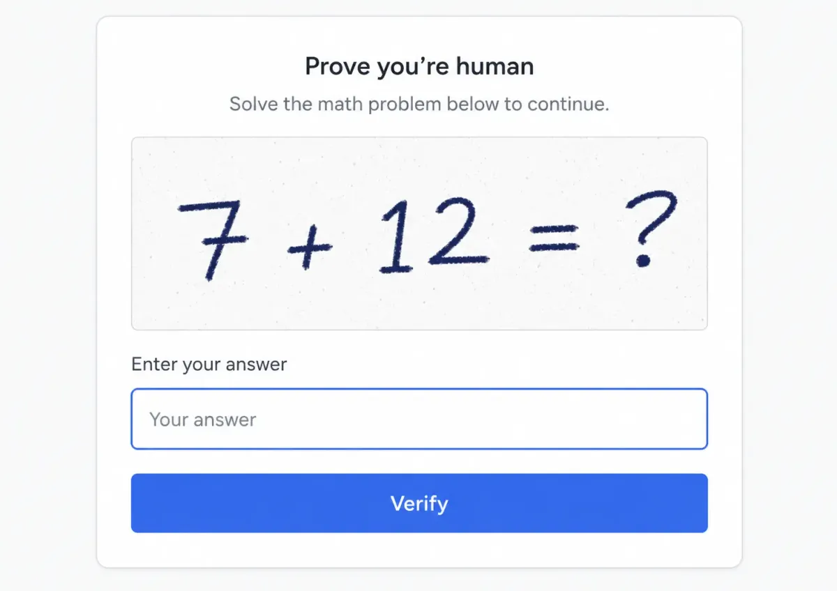 Math CAPTCHA: What It Is, Examples & Why It Falls Short