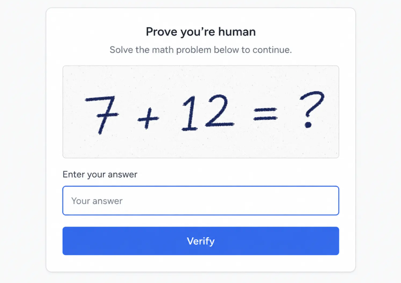 Math CAPTCHA: What It Is, Examples & Why It Falls Short