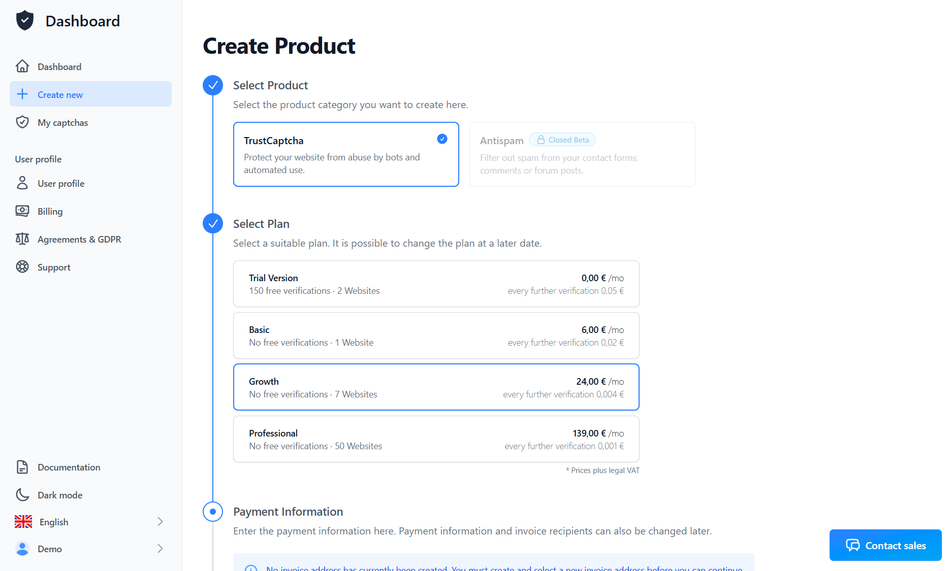 Create CAPTCHA page