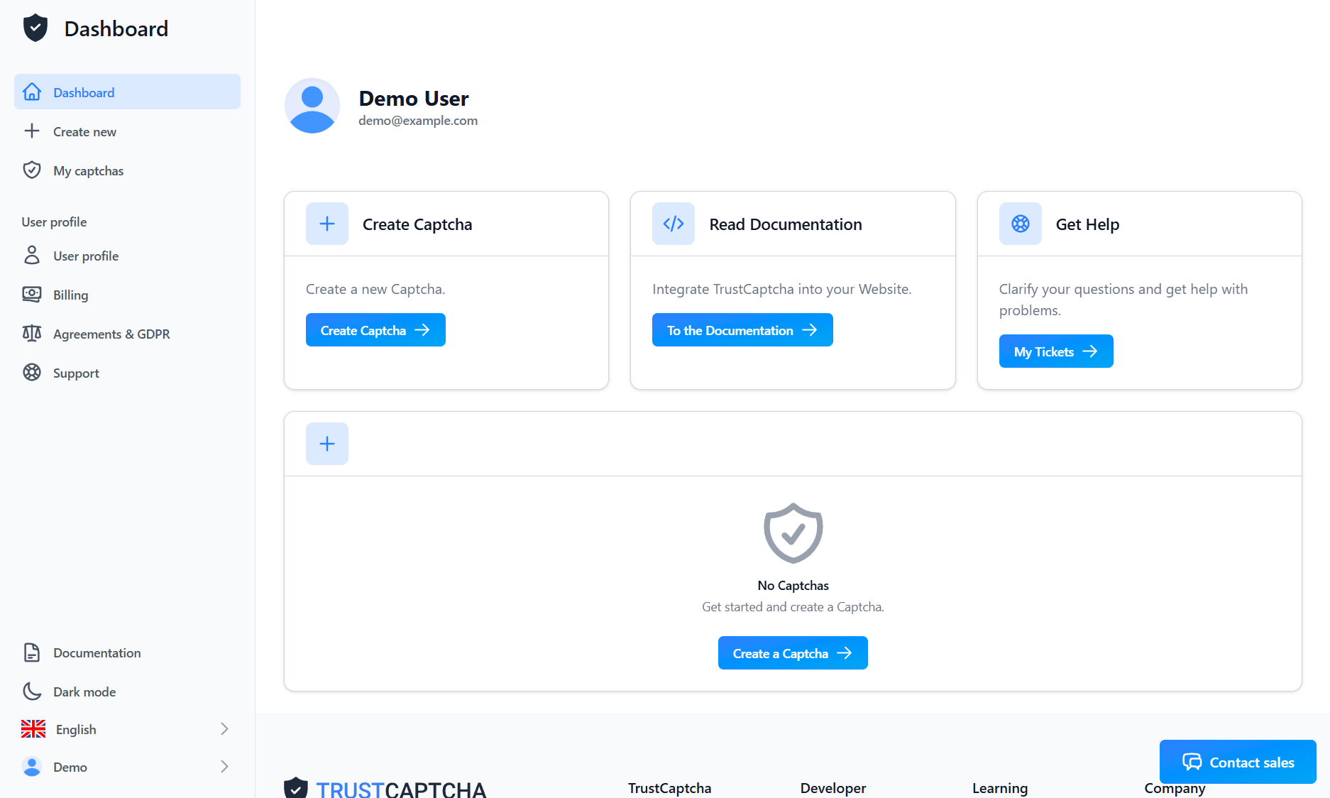 Dashboard Page